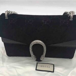 Gucci Dionysus Velvet Black Shoulder Bag